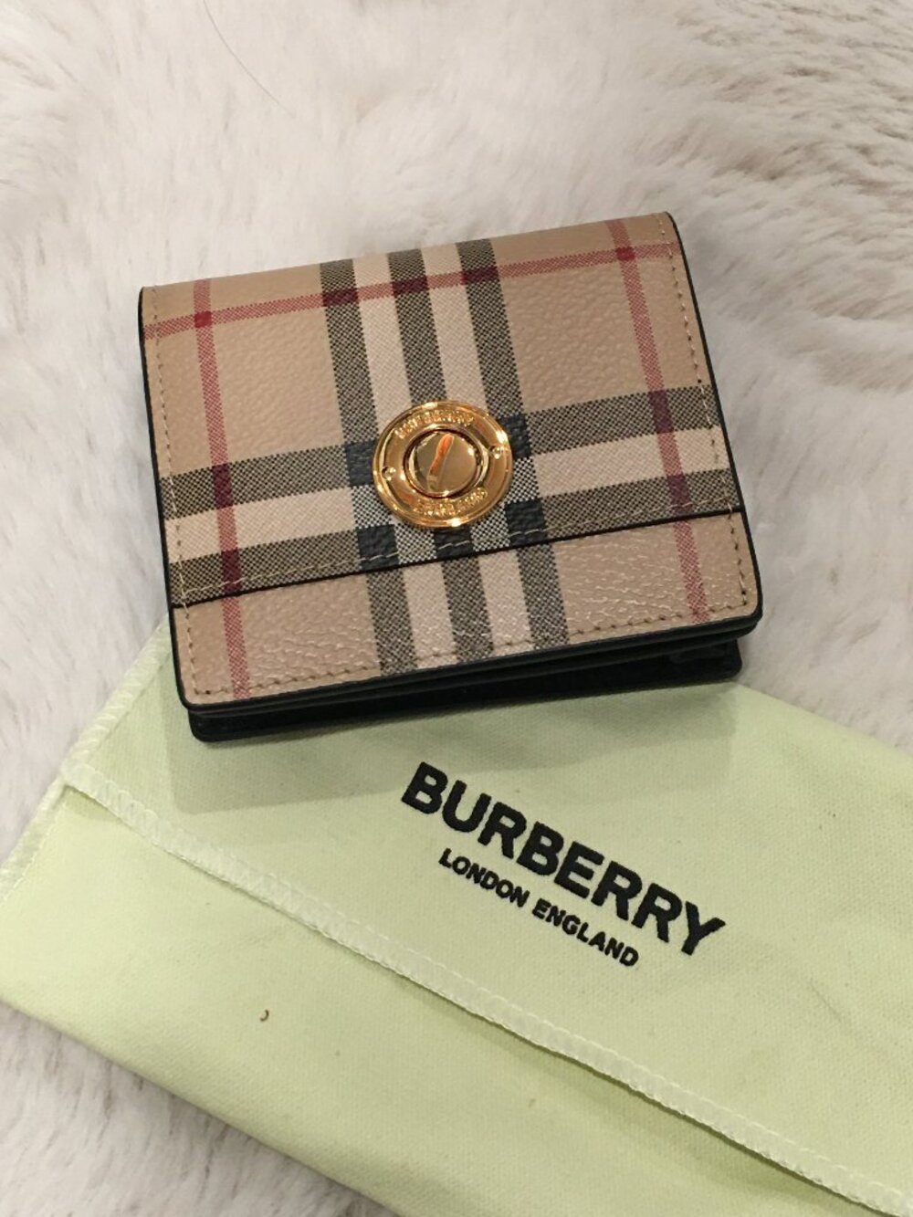 Burberry Check Folding Wallet